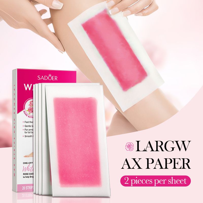 Hair Care With Aloe Vera - Waxing Paper Strip Aloe Vera Double