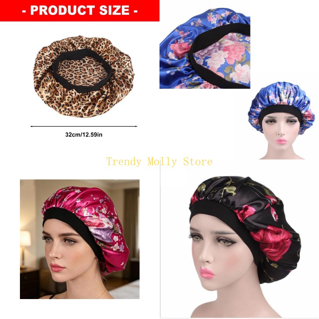 Hair Care Night Routine - N5KB Hair Sleep Bonnet with Wide
