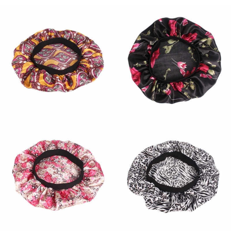Hair Care Night Routine - Wide Sleep Cap for Hair Coverage,