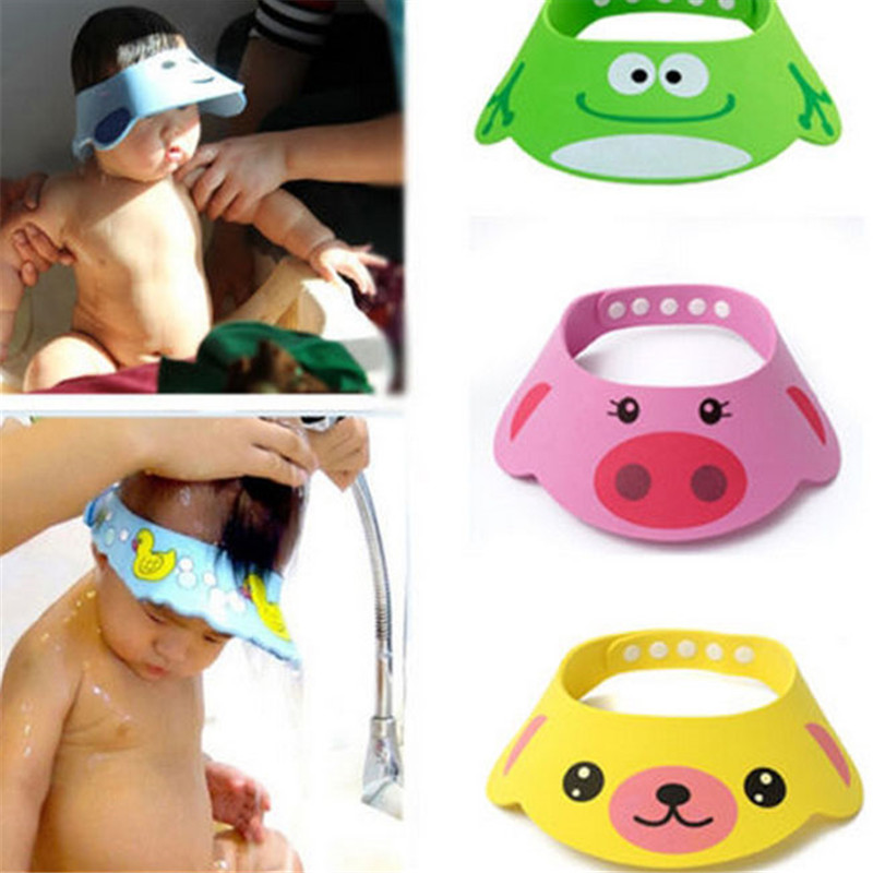 Hair Care For Baby - Adjustable Baby Shower Hat Toddler Kids