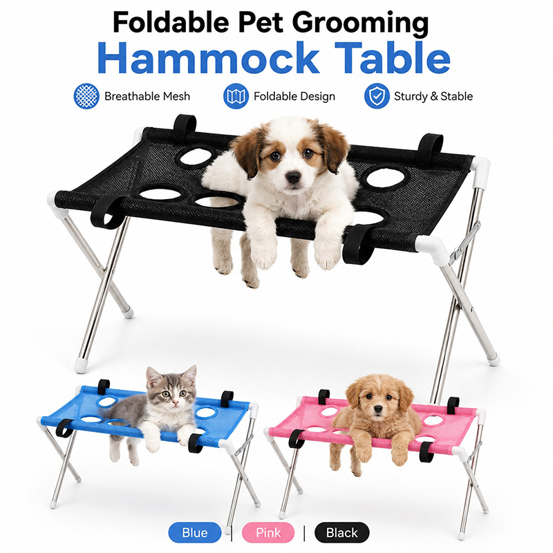 Dry Shampoo Travel - Portable Pet Grooming Bath Hammock Stand