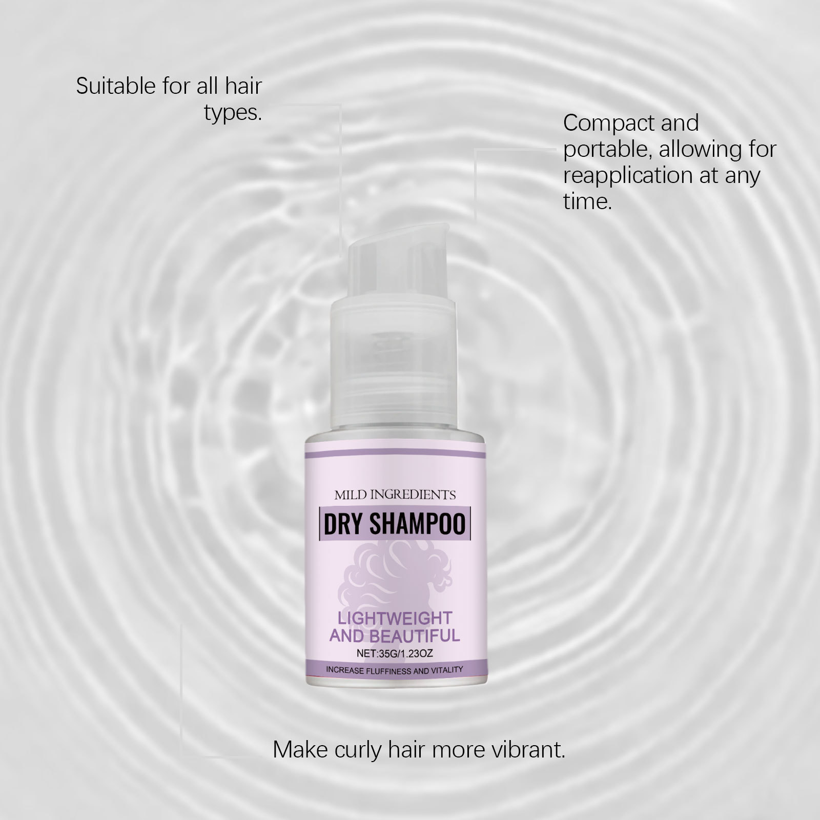Portable Dry Shampoo Fast Oil  - огляд і ціна Dry Shampoo Travel
