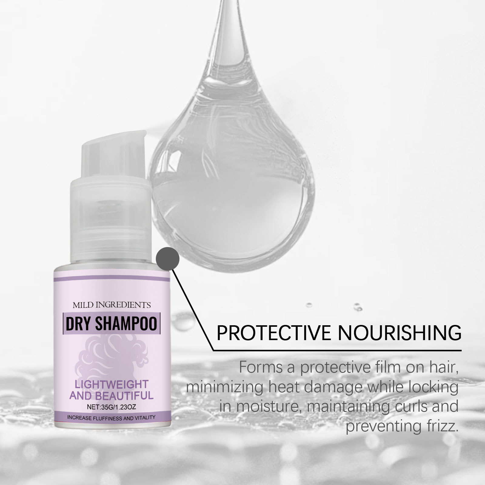 Portable Dry Shampoo Fast Oil  - огляд і ціна Dry Shampoo Travel