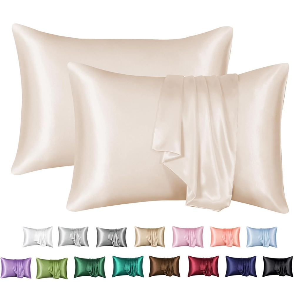 2 Pack Satin Pillowcase for Ha - огляд і ціна Satin Pillowcase Silk