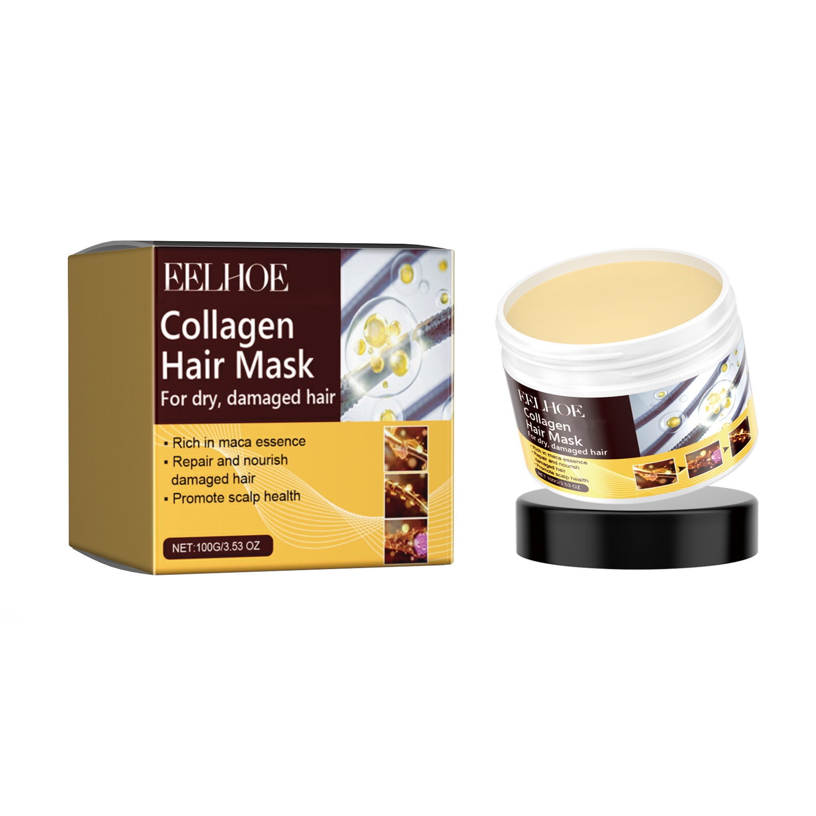 EELHOE Collagen Hair Mask Anti - огляд і ціна Hair Care Collagen