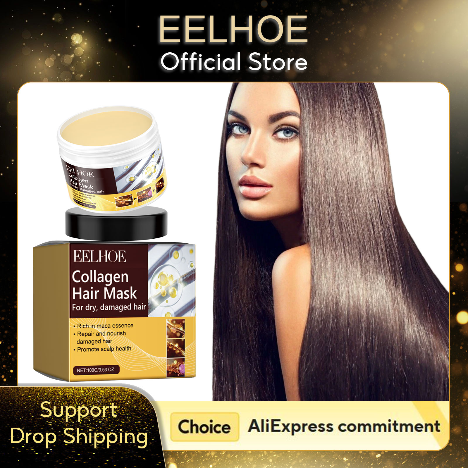 EELHOE Collagen Hair Mask Anti - огляд і ціна Hair Care Collagen