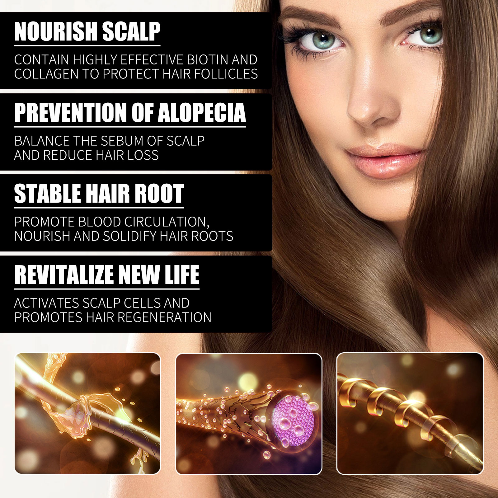 Biotin Hair Oil Collagen Scalp - огляд і ціна Hair Care Collagen