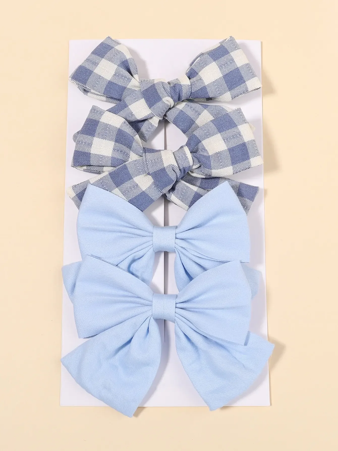 4Pcs/Set Cute Plaid Bow Hair C - огляд і ціна Hair Care For Baby