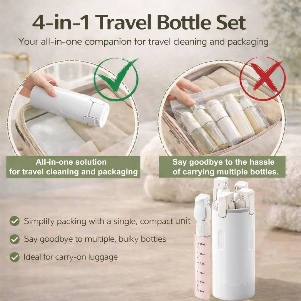 4 In 1 Travel Dispenser Portab - огляд і ціна Dry Shampoo Travel