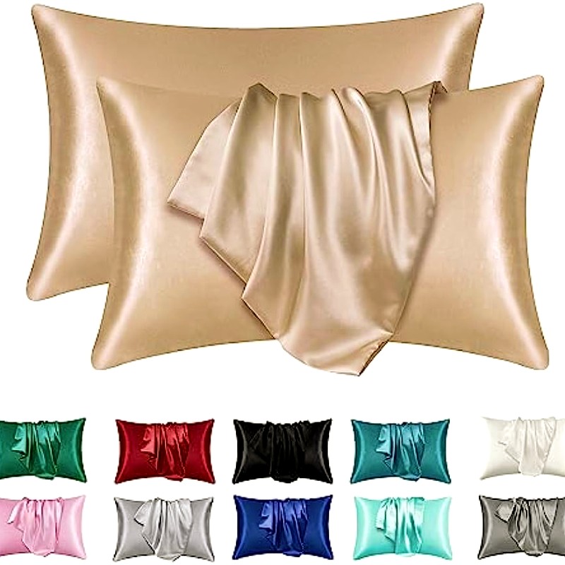 2pcs Satin Silk Pillowcase for - огляд і ціна Satin Pillowcase Silk